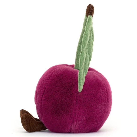 Jellycat Amuseable Cherry 🍒 5x4" Soft & Plush NWT - Picture 2 of 7